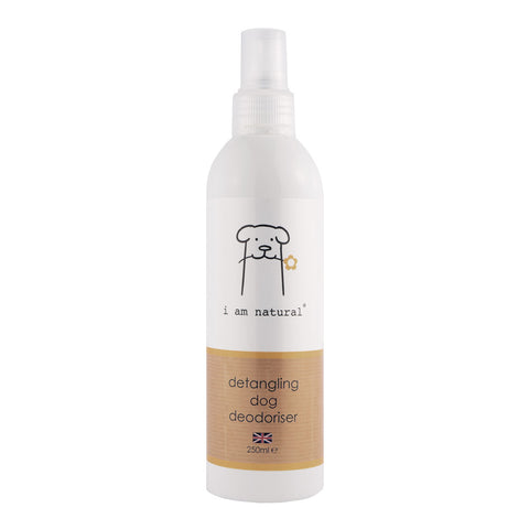 I Am Natural Detangling Dog Deodoriser bottle - A great alternative to dog shampoo