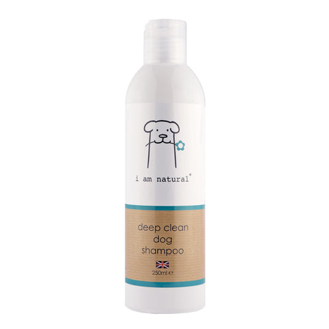 I Am Natural Deep Clean Dog Shampoo bottle - Perfect shampoo for muddy dogs
