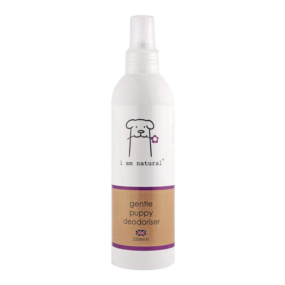 I Am Natural Gentle Puppy Dog Deodoriser bottle - alternative to dog shampoo